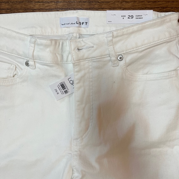 LOFT White Denim Pants, size 29 - Picture 2 of 3